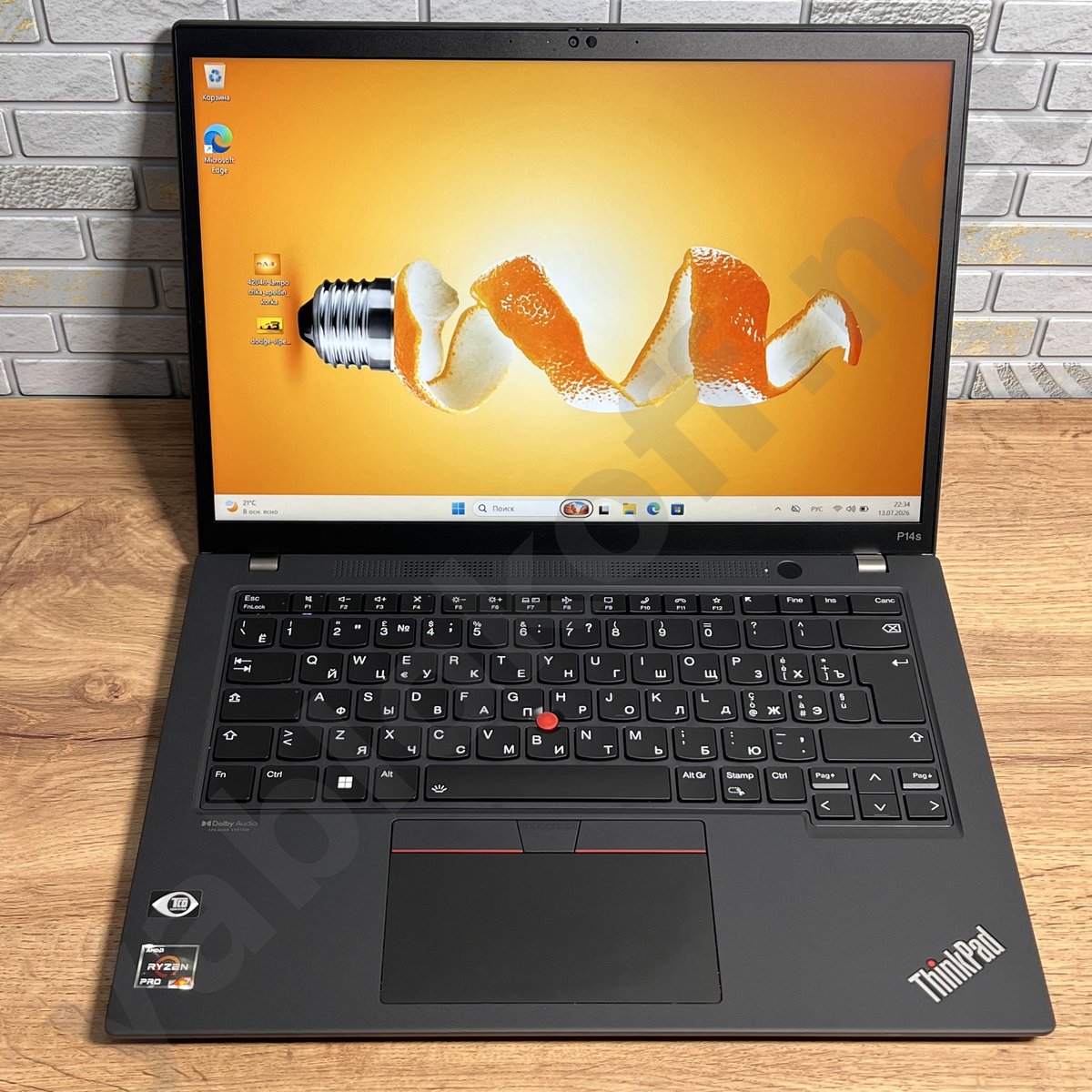 Ноутбук Lenovo ThinkPad P14S Gen 3 Ryzen 7 — фото 4