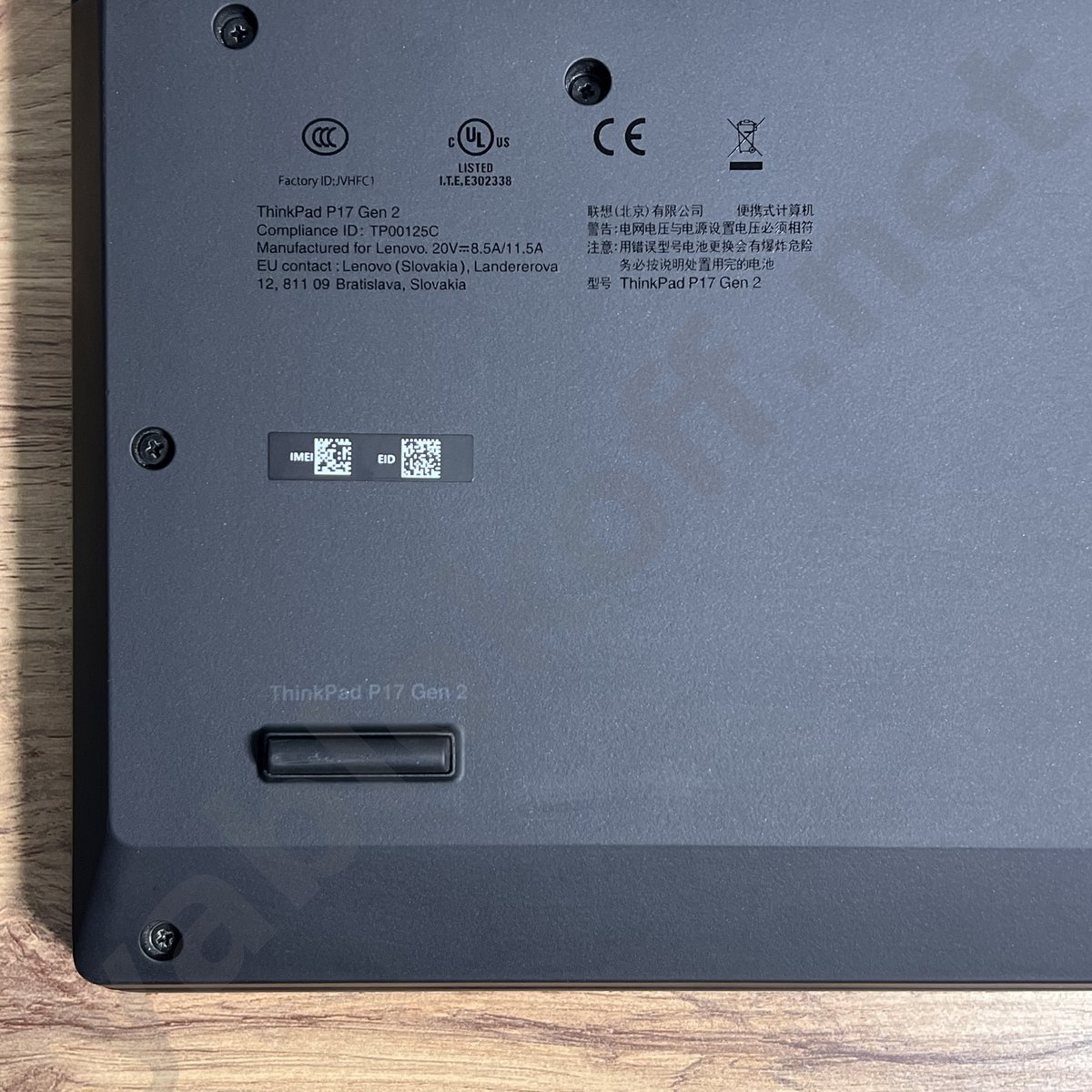 Ноутбук Lenovo ThinkPad P17 Gen 2 i7 A4000 4K — фото 8